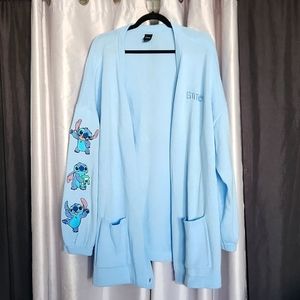 🆕 Disney Lilo & Stitch Embroidered Sleeve Cardigan